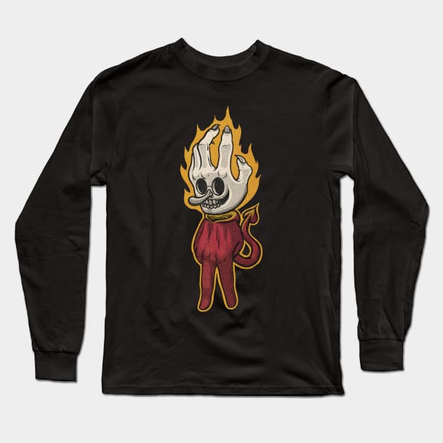 Idle Hands Long Sleeve T-Shirt by WilfullyWeird